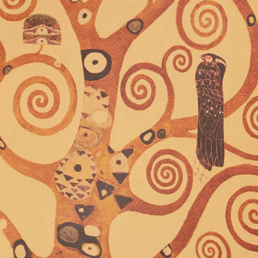 TIE LER The Tree of Life Classic крафт бумага Художественная печать картина плакат Настенная