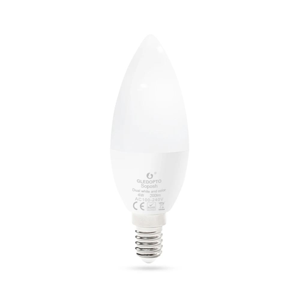 G светодиодный OPTO zigbee zll светодиодный 4 Вт светильник в форме свечи rgb/rgbw/rgbww/cw умный Контроль приложения AC100-240V E12/E14 работа с amazon smartthings
