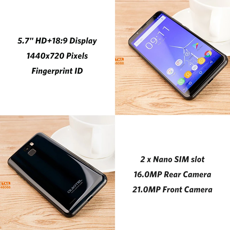 Oukitel K5000 5 7 &quotHD + 18:9 Дисплей mtk6750 восемь ядер мобильного телефона Android 0 4 ГБ 64 21MP 5000