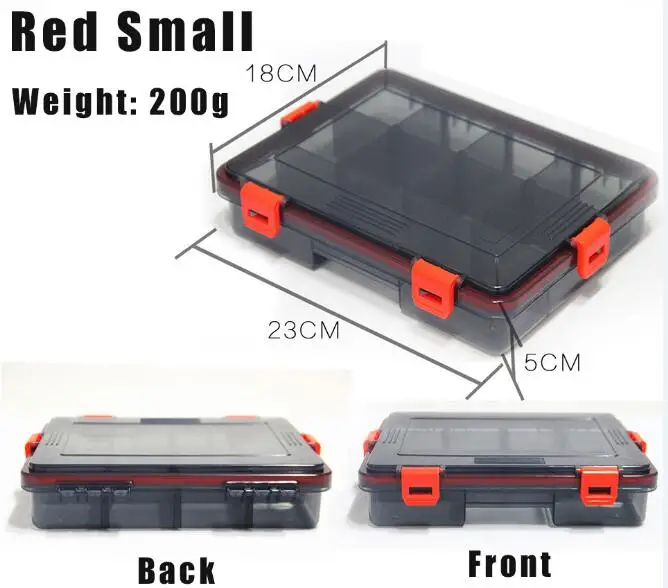 Adujustable рыболовные снасти коробки двойной слой качество приманка рыболовная