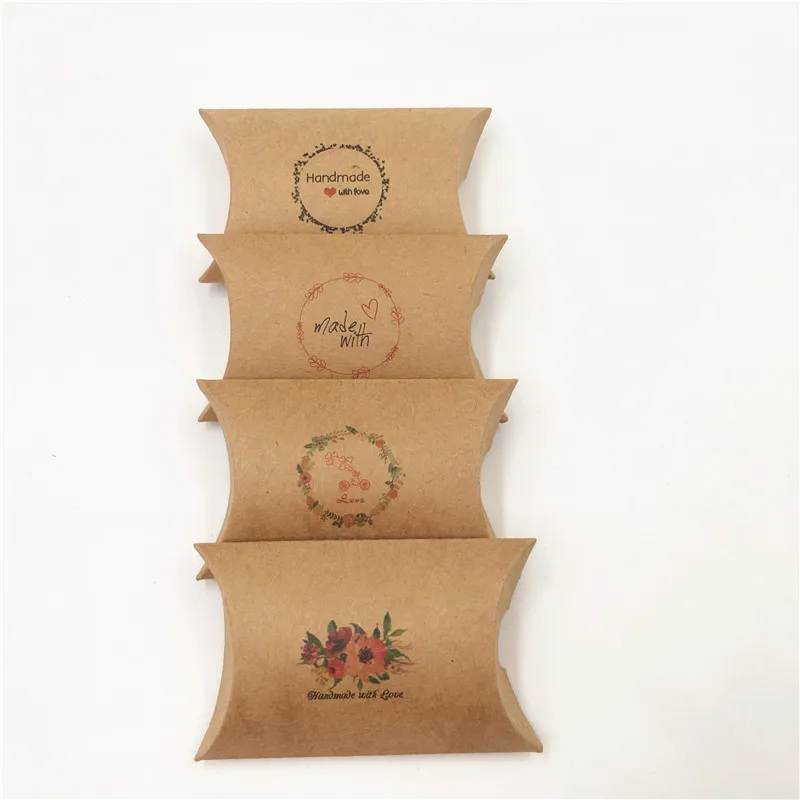 50 шт крафт-бумаги небольшие подарочные коробки коробка упаковки ювелирных