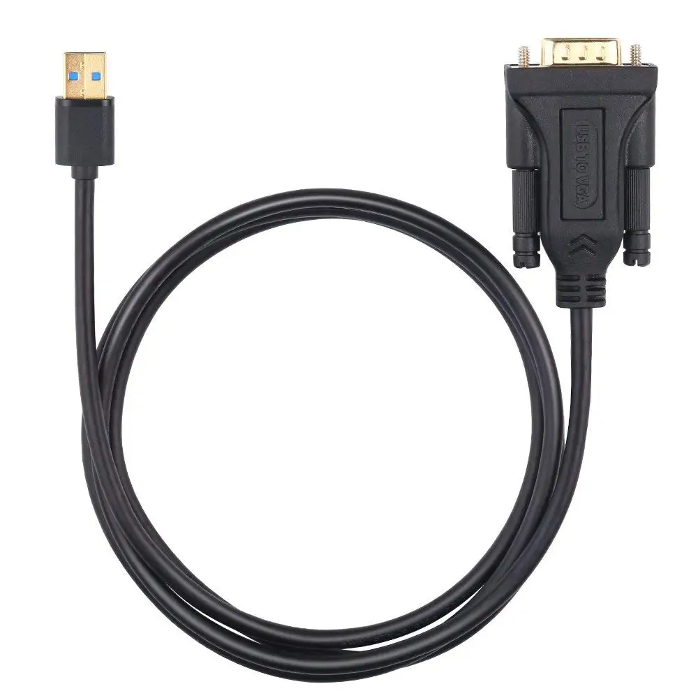 Electop USB 3,0 Мужской к VGA Мужской кабель 1,5 м USB к VGA адаптер аудио видео конвертер для ПК ноутбука HDTV мониторы Windows XP/10/8