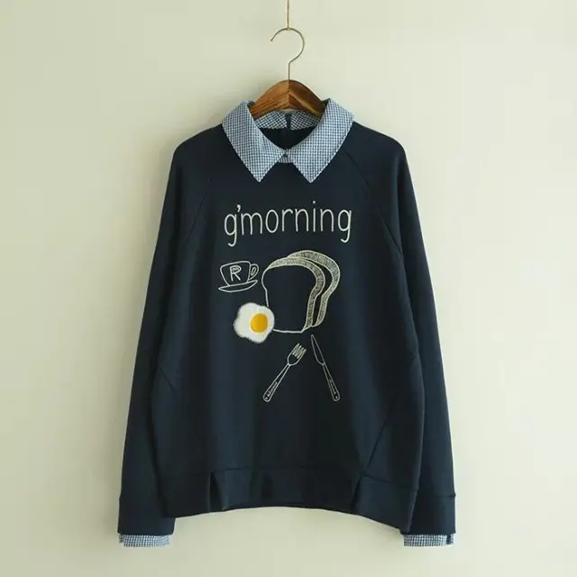 Лидер продаж модная женская милая флисовая толстовка Sael с вышивкой клетчатые