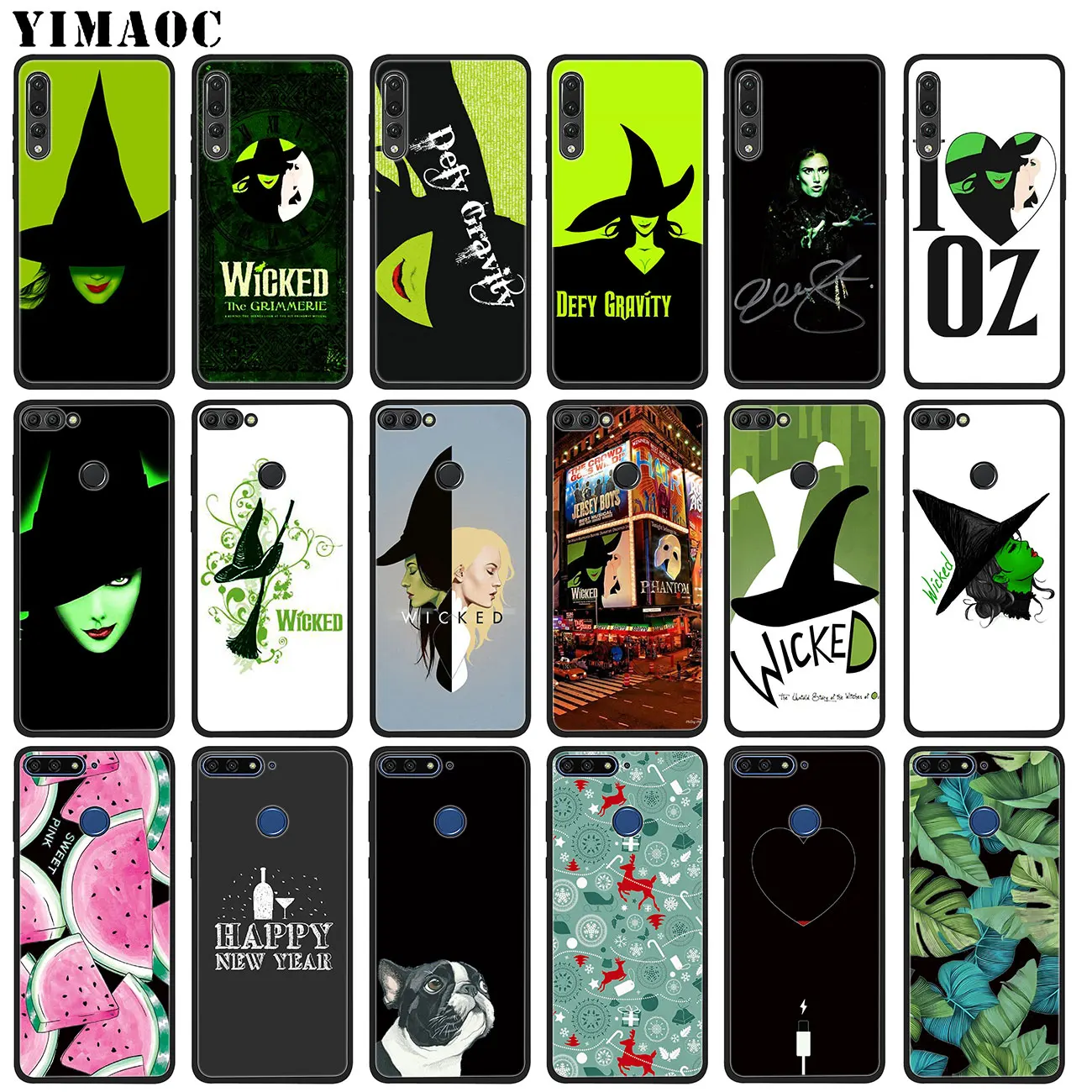 Мягкий силиконовый чехол YIMAOC для Huawei P20 Pro P10 P9 P8 Lite Mini 2017 P Smart Z 2019 цветы | Мобильные