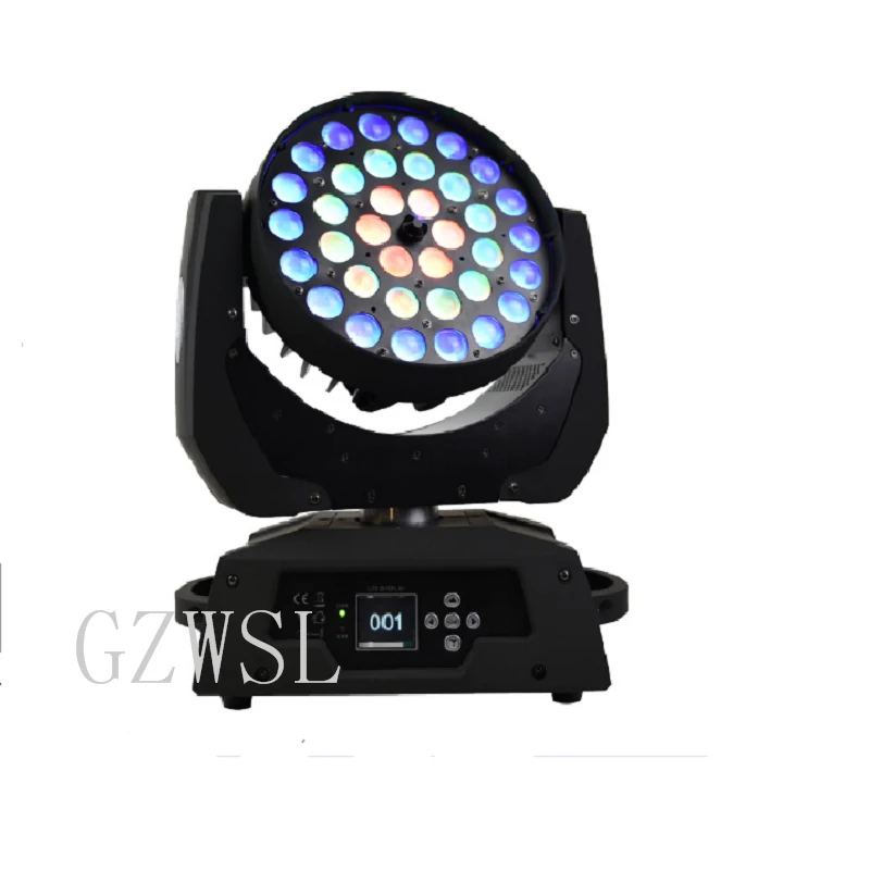 Профессиональный dj диско сценический свет 36x18 Вт RGBWA UV 6in1 zoom wash led moving head|Эффект