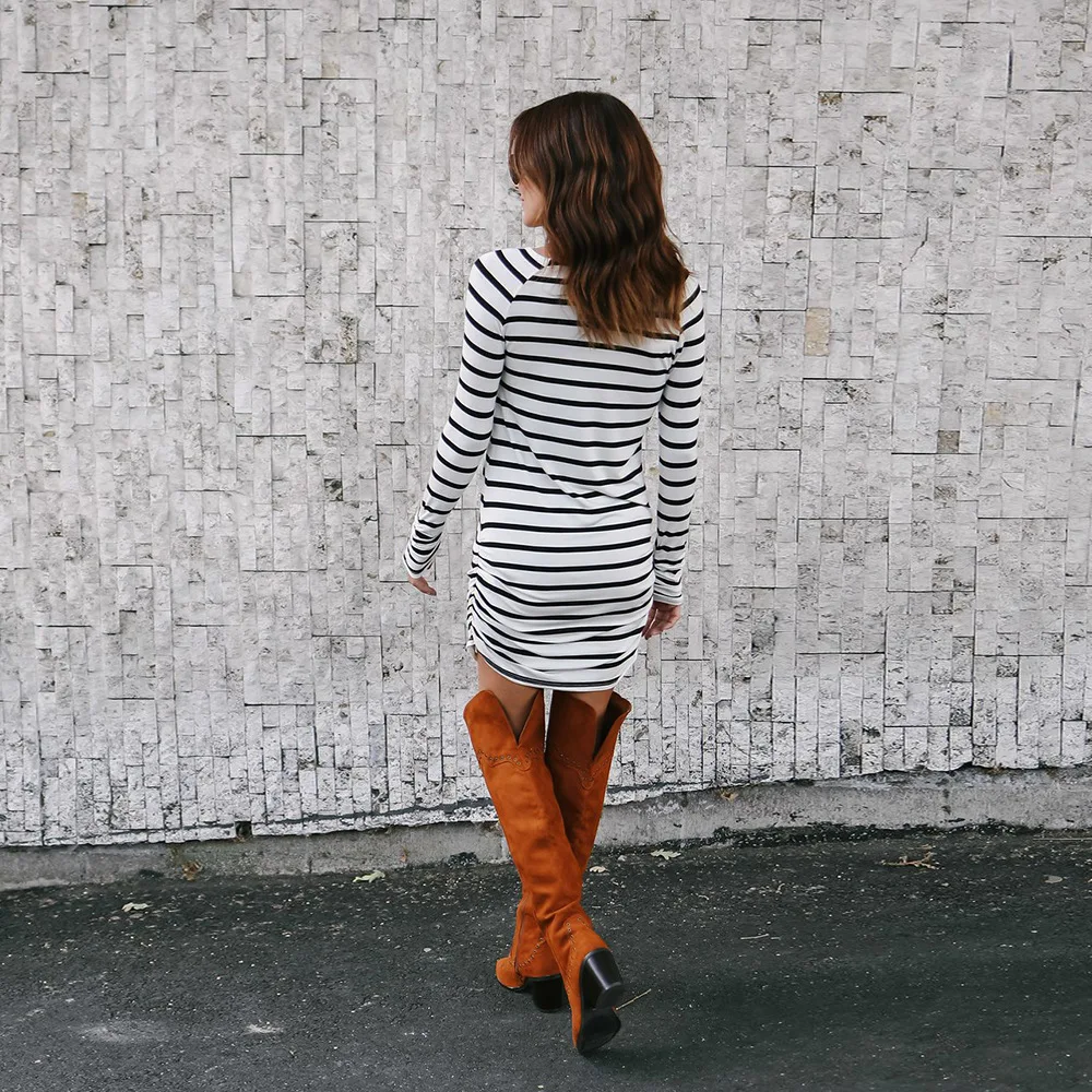 2018 Новый сезон: весна–лето Для женщин Drees Сексуальная шею модные черный белый