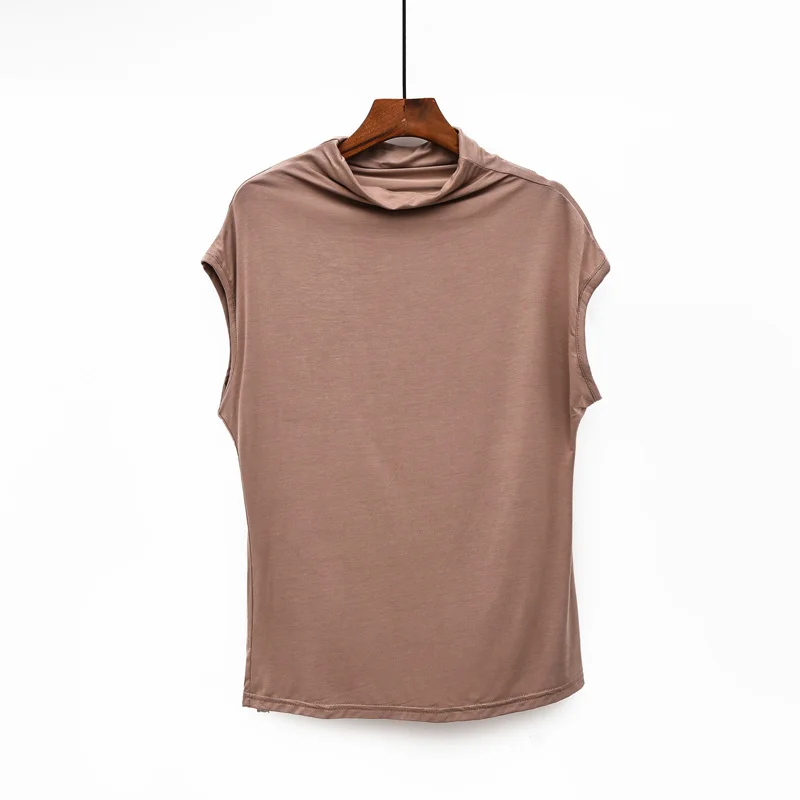 LERFEY с высоким плотно облегающим шею воротником Slim Fit Футболка спецодежды офисные