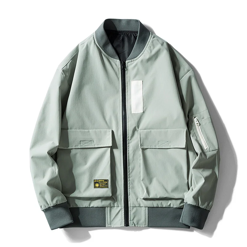 9002 Green Новинка весны, мужская куртка, модная, с буквенным принтом, в стиле хип-хоп, уличная одежда, куртка, Мужская ветровка, куртка с капюшоном, пальто 9005 - Цвет: 9002 Green