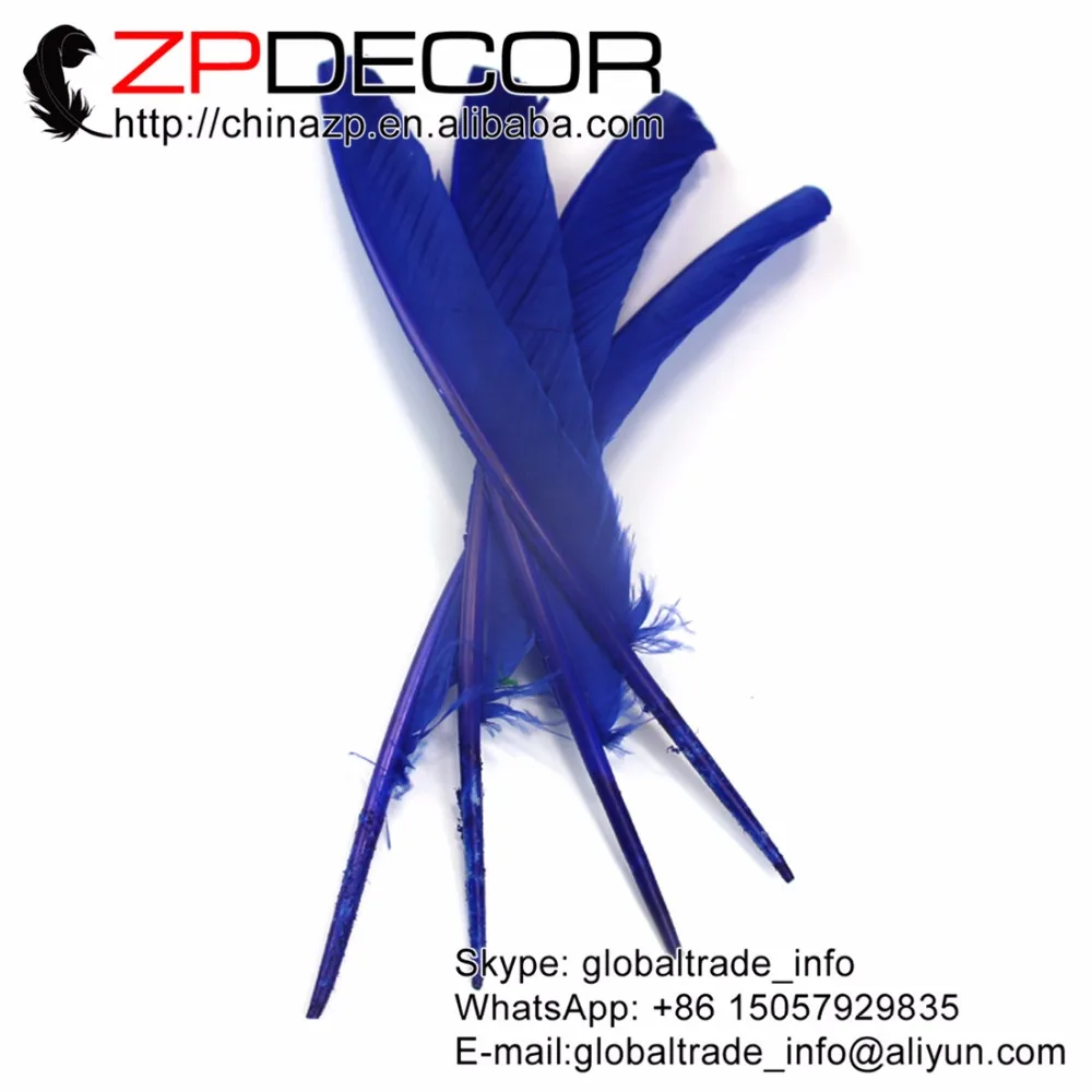 ZPDECOR 50 шт./лот 30 35 см (12 14 дюймов) красивые мягкие окрашенные королевские синие в