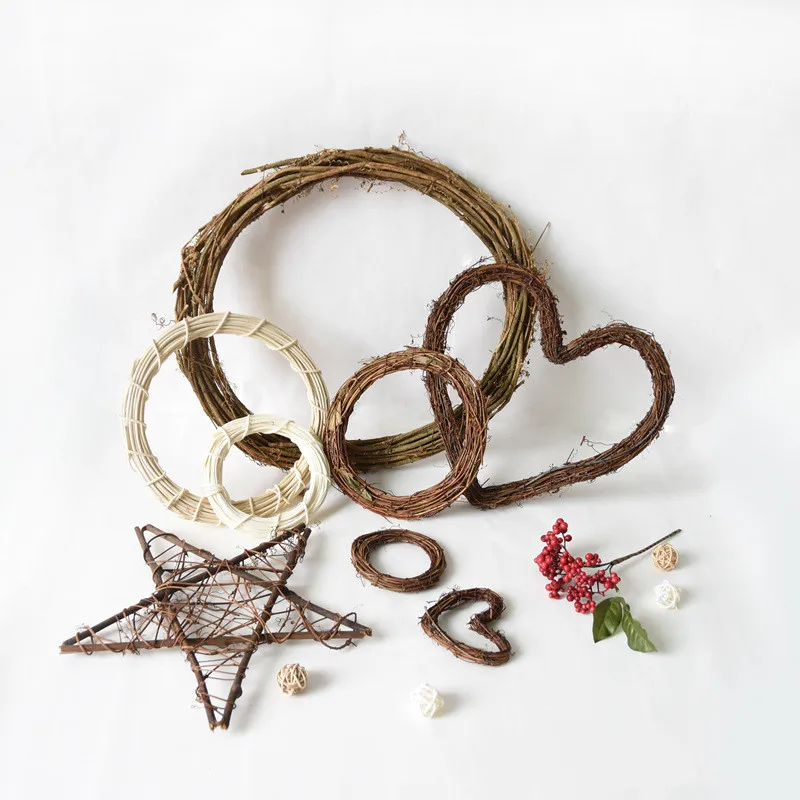 DIY ПАСХАЛЬНОЕ украшение венок из ротанга гирлянда 10/15/20/25/30/35/40 см для вечеринки