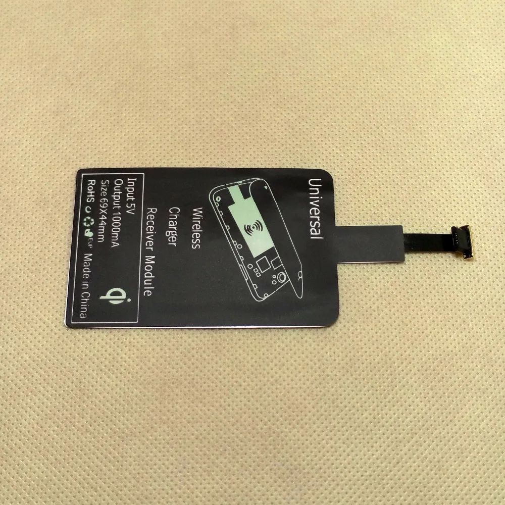 Универсальный Ци Приемник Зарядное Беспроводной Зарядки Адаптер Рецепторов