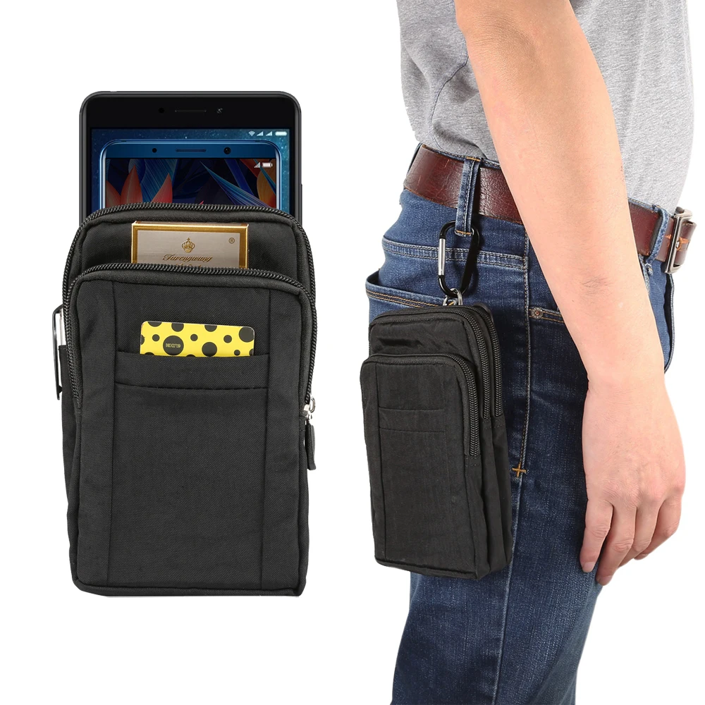Универсальная поясная сумка для мобильного телефона чехол iPhone X XS Max XR 11 Pro 2019 Samsung