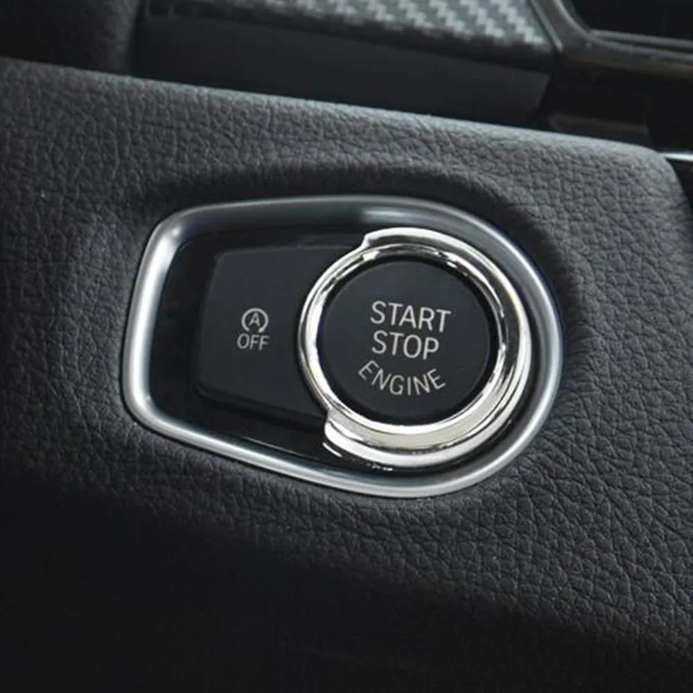 Автомобильный хромированный ключ зажигания Carmilla защитное кольцо Звездный