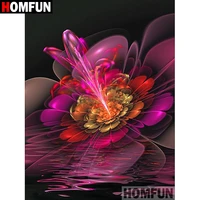 homfun 5d diy diamond painting full squareround drill abstract flower embroidery cross stitch gift home decor gift a07903