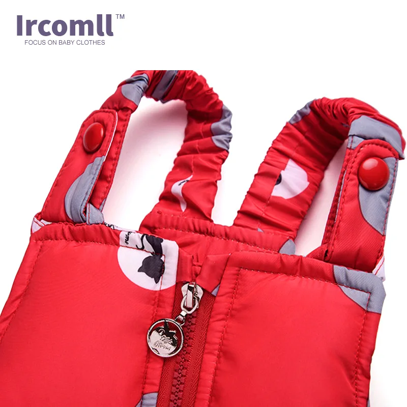 Ircomll новый зимний комплект одежды для девочек меховой с капюшоном одежда малышей