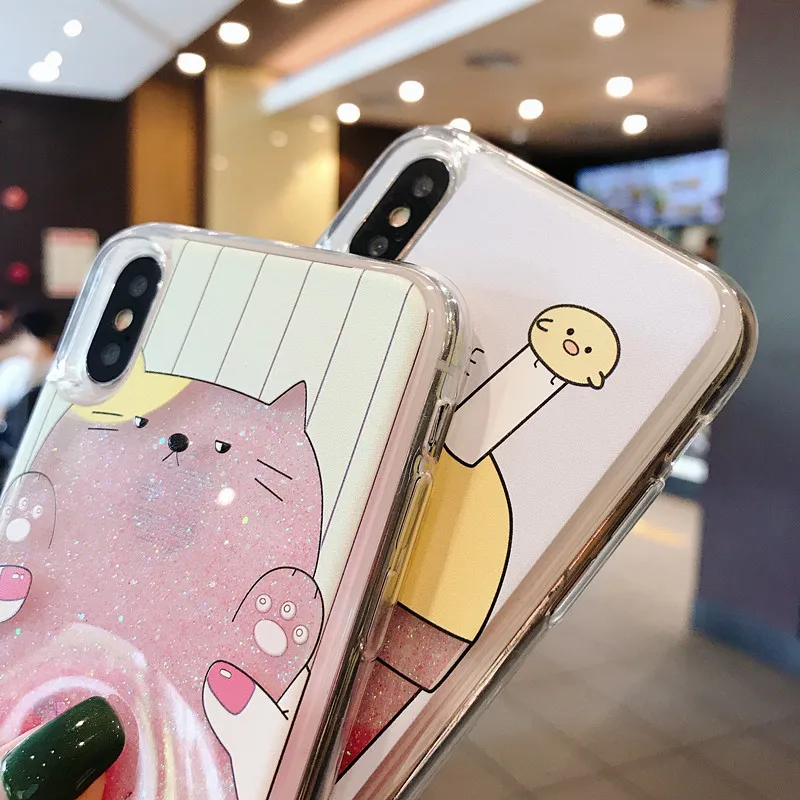 With Video Hot Cartoon Animals Luxury Case For iPhone X 8 8Plus 7 7Plus 6 6Plus 6sPlus 6s Plus Cover Cases |