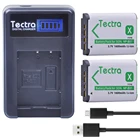 Tectra 2PCS NP-BX1 NP BX1 NPBX1 литий-ионная батарея для камеры + ЖК USB зарядное устройство для Sony DSC-RX100 RX1 HDR-AS15 AS10 HX300 WX300