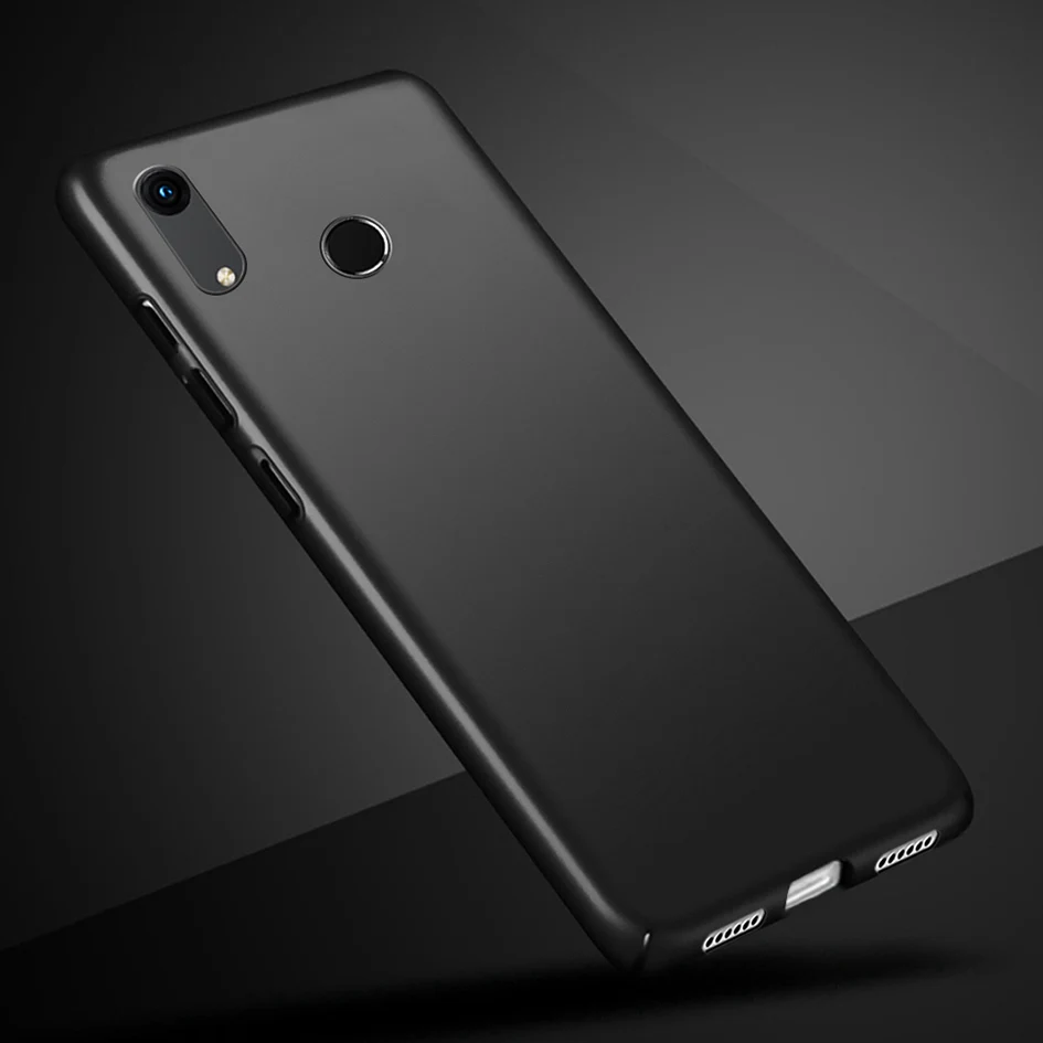 Black Чехол для Honor 8A, чехлы для huawei Honor 8A, жесткие Матовые чехлы для huawei Honor 8A 8 A JAT-LX1 8 A A8 Honor8A, 6,09 дюймов, задняя крышка для телефона - Цвет: Black