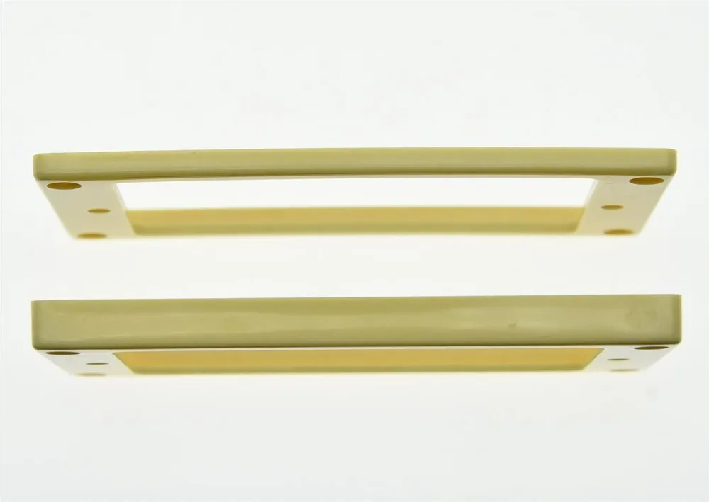 

2x Cream Humbucker Pickup Ring Flat Base Bottom Frame fits for LP Guitar