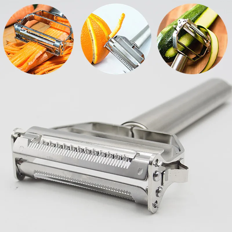 2017 Новый Многофункциональный нож для чистки и нарезки соломкой 2 в 1 из