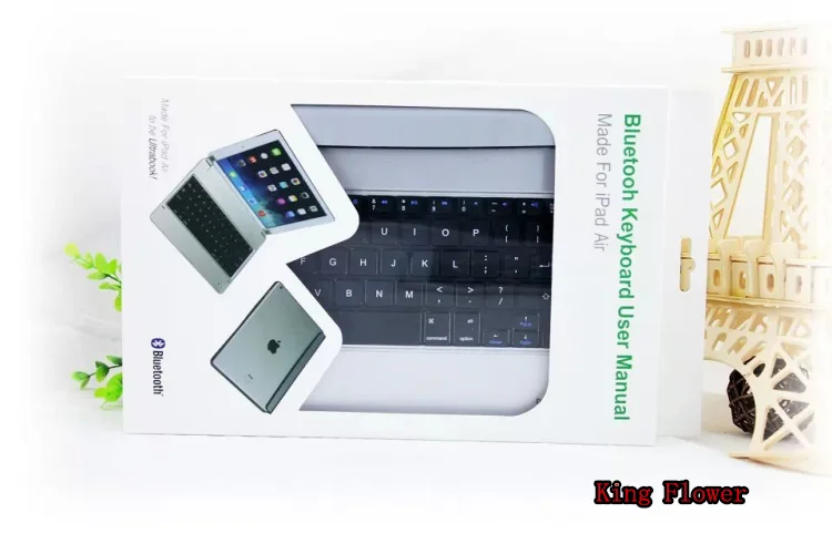

New Design Bluetooth keyboard cases Cover For Ipad Air 9.7" inch tablet keyboard case for ipad 5+hot 3 gifts