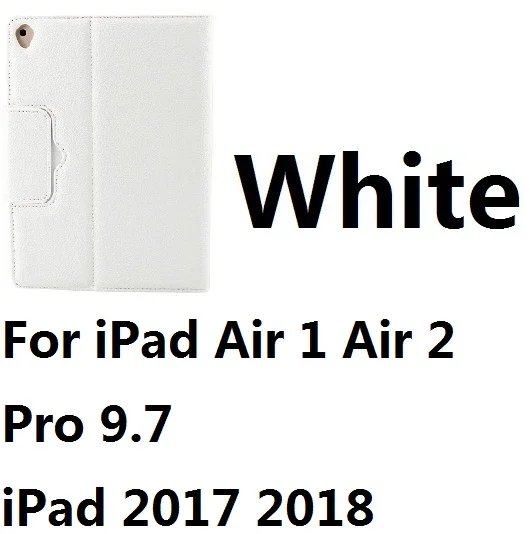 For iPad 9.7 White Магнитный съемный кожаный чехол-подставка с клавиатурой Bluetooth для iPad Mini 12345 iPad 9,7 Pro 10,5 11 Air 10,5 iPad 10,2 - Цвет: For iPad 9.7 White