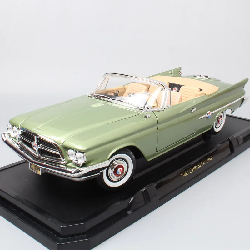 1:18, классика, Chrysler 300 F 1960, мускулы, большие машинки, серия букв, литые под давлением машины, модель, игрушки, миниатюры для мальчиков, коллектор