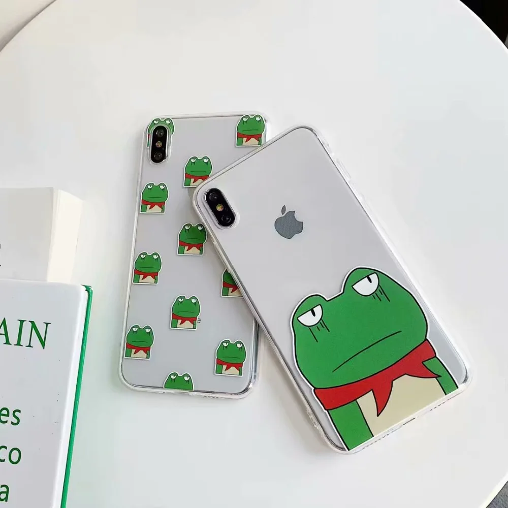ORYKSZ мультфильм лягушка чехол для телефона iphone XS Max XR X 6 S 7 8 плюс ультратонкий из