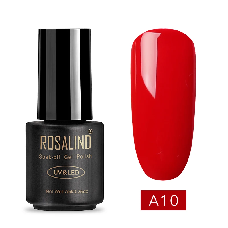 RA10 ROSALIND Гель-лак Гибридный неоновый Гель-лак для ногтей Набор для маникюра Полупостоянный УФ светодиодный праймер верхнее покрытие ногтей художественный Гель-лак для ногтей - Цвет: RA10