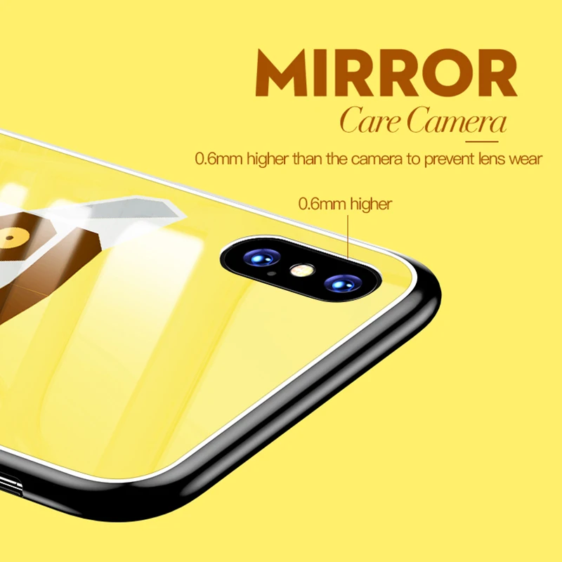 Чехол TOTU из закаленного стекла для iPhone X 10 роскошный крутой чехол телефона