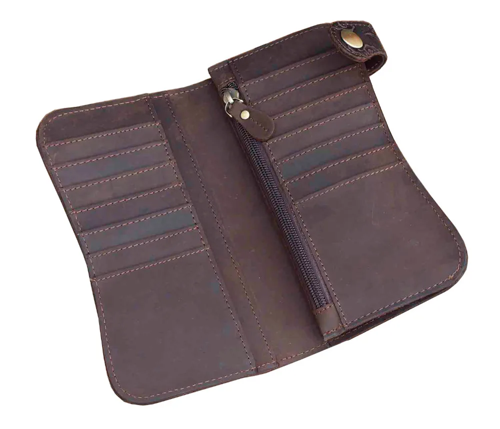 Винтажный Байкерский длинный кожаный кошелек с цепочкой Dragon Motorcylce | Багаж и сумки