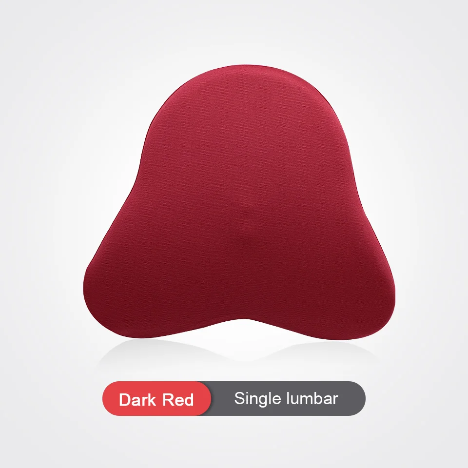 Red Lumbar LOEN U форма пены памяти подушка для автомобильных путешествий подушки для шеи, чтобы облегчить усталость авто подголовник поясничного Поддержка автомобиля офис - Цвет: Red Lumbar