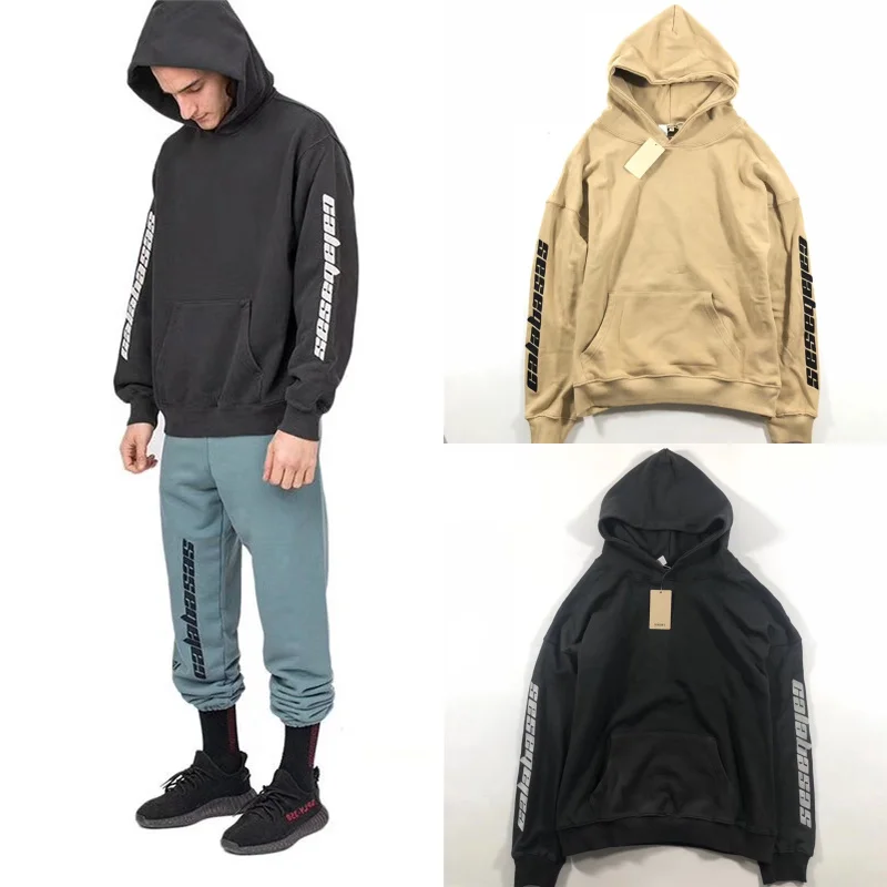 Толстовка калабасас с вышивкой сезона 5 мужские и женские толстовки в стиле Канье