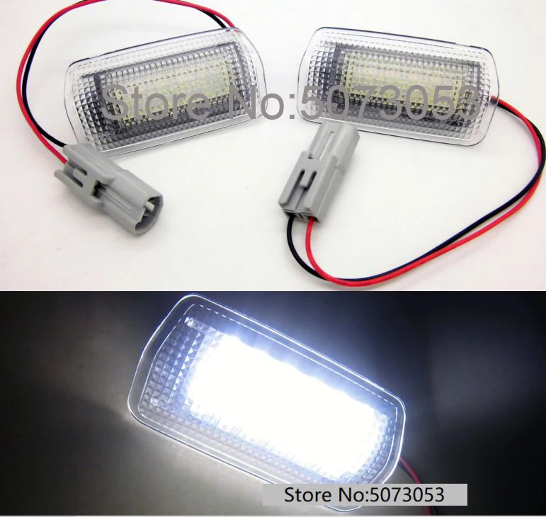 2 шт. светодиодный любезно дверь welcomelight ксеноновая лампа для Toyota Avalon Prius Reiz Tundra VENZA