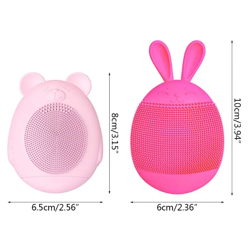 Милая силиконовая электрическая Очищающая щетка для лица ультразвуковая