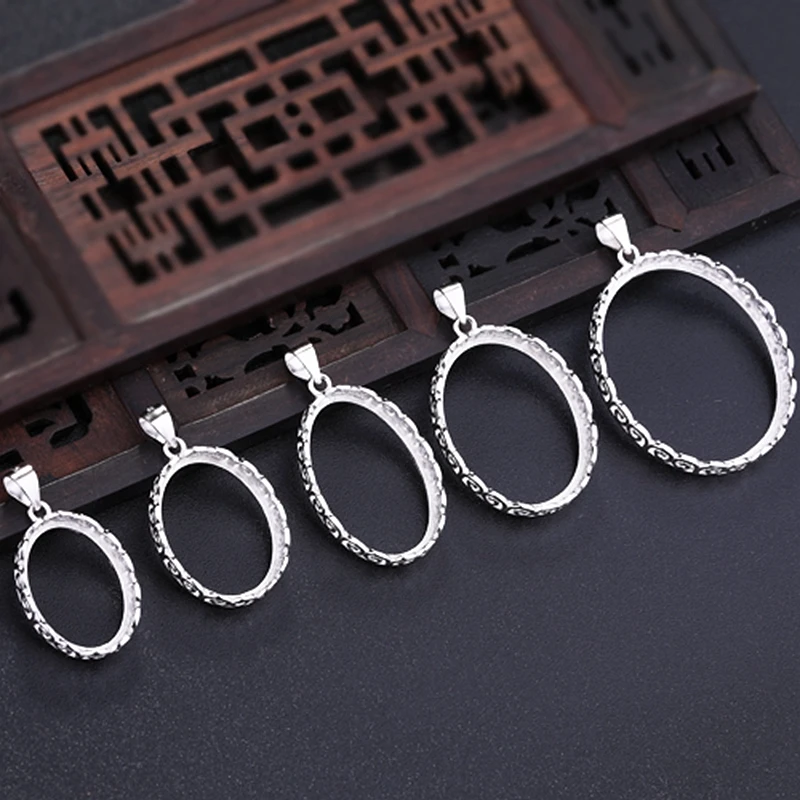 Женская подвеска из стерлингового серебра 925 пробы 19x25 мм 13x18 15x20 25x30 15x24 овальный