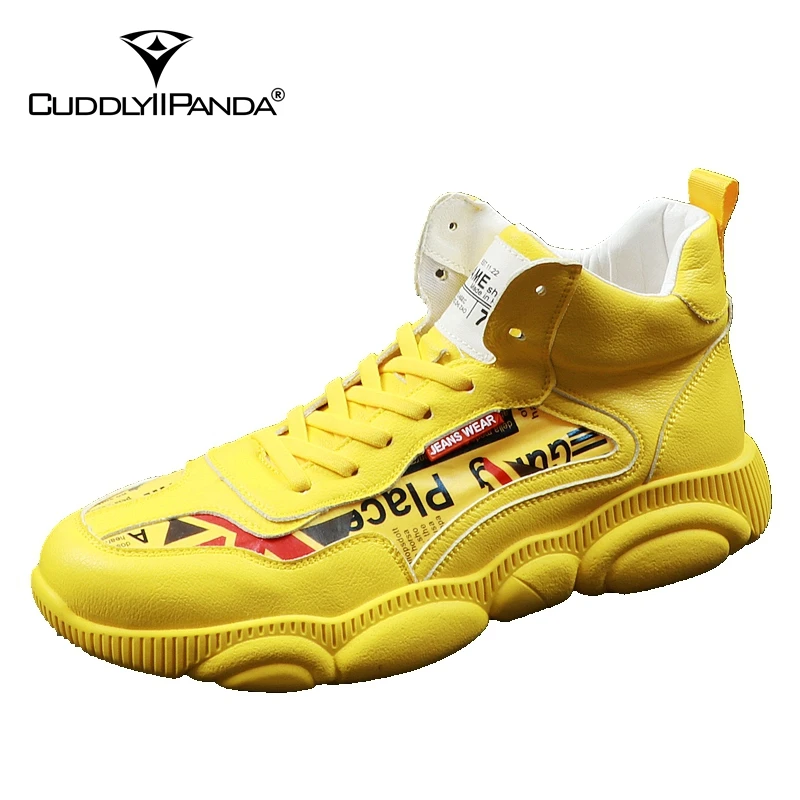 Мужские кроссовки на плоской подошве CuddlyIIPanda летние дышащие в стиле хип-хоп для