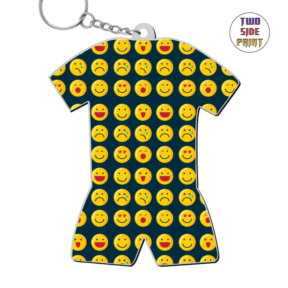 SAMCUSTOM Emoticons 3D printing World Cup Keychain pendant keychain gym lover jewelry women bag car key chain ring holder | Украшения и
