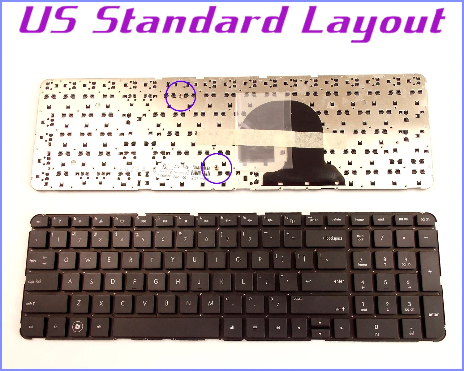 Новая клавиатура для ноутбука HP Pavilion DV7 4200 4300 5000 DV7T AELX9U00110 без рамки|keyboard for hp|keyboard hp