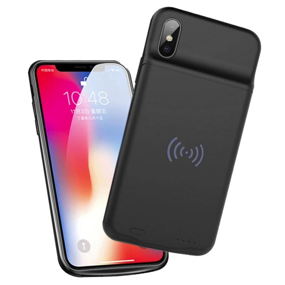 For Iphone 6 Plus Battery Case 4000 Mah Anti-Fingerprint Wireless Charging 6s 7 8 Bank | Мобильные телефоны и аксессуары