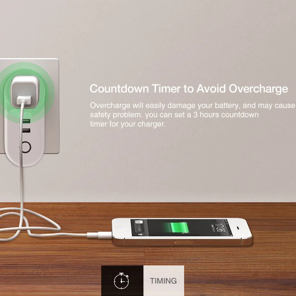 Умная розетка Ewelink с 2 мя USB портами и поддержкой Wi Fi|Комплекты умного дома| |