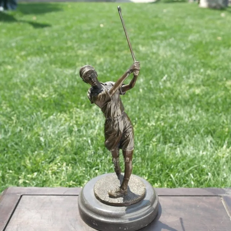 Бронзовые Гольф спортивные медные скульптуры изделия ювелирные украшения