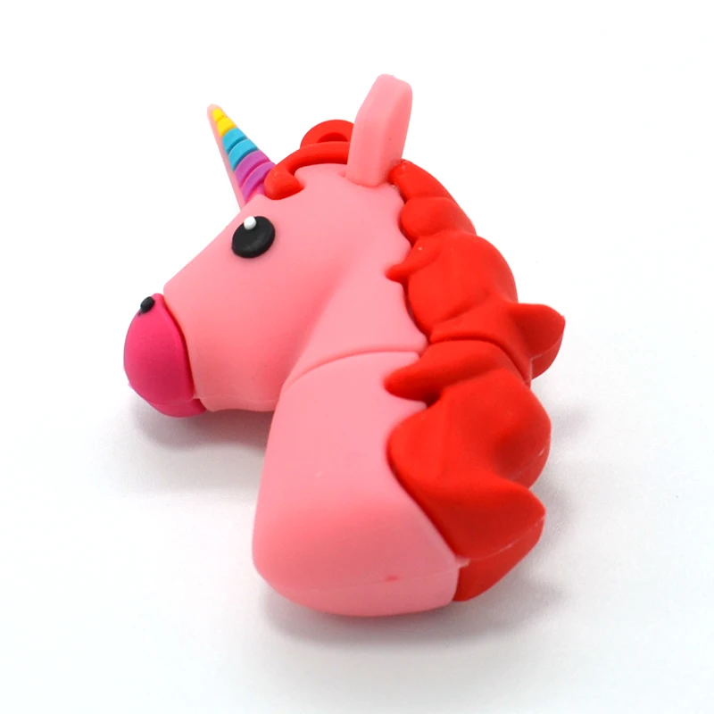 Новый стиль мультфильм белый единорог флэш накопитель реальной емкости Милая