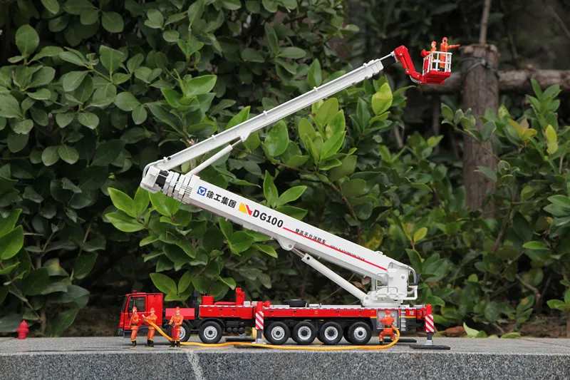 Коллекционная Игрушечная модель из сплава, подарок, 1:50 соотношение, XCMG DG100, лестница, пожарная машина Benz, трактор, литая игрушка, модель для украшения