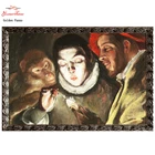 Набор для вышивки сделай сам Golden Panno DMC, наборы для вышивки крестиком, точные непечатные искусственные предметы, вышивка крестиком