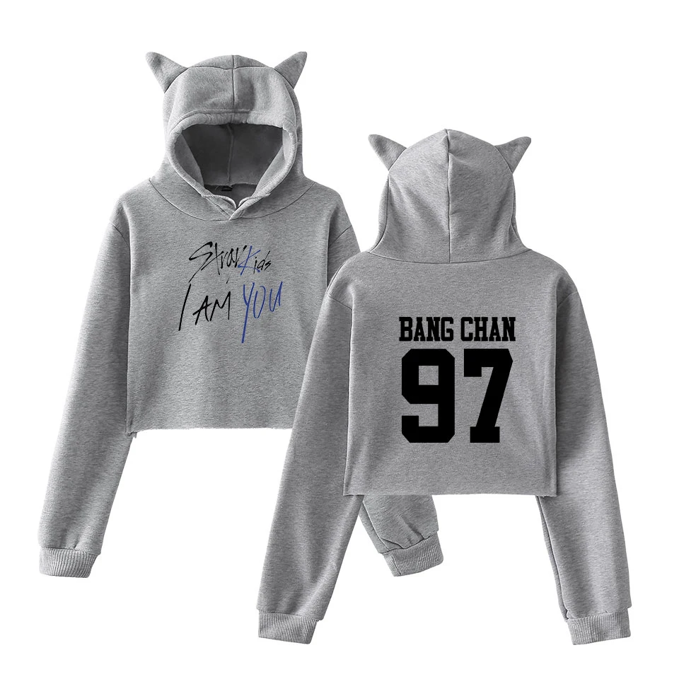 LUCKYFRIDAYF/, модный Теплый Женский Топ с принтом «I Am You Idol Changbin», толстовка с капюшоном, 2XL