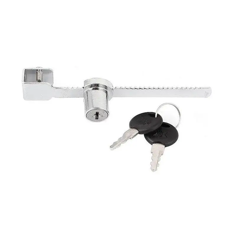 Durable Practical Cabinet Sliding Glass Door Lock+Keys For Reptile Vivarium Showcase Display Case