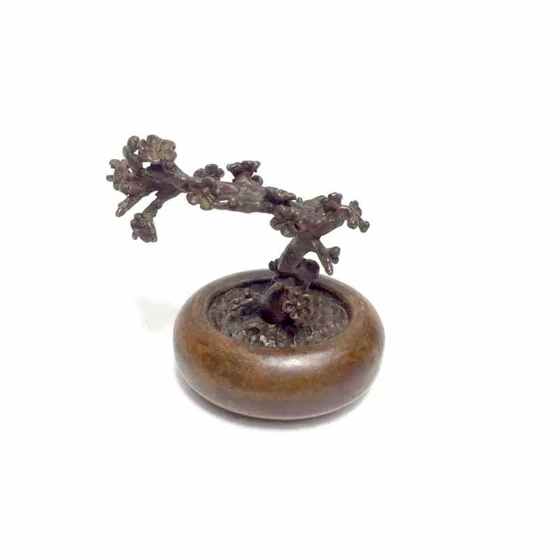 

Mini solid red copper tea pet favorite table small ornaments plum blossom orchid bamboo chrysanthemum incense holder