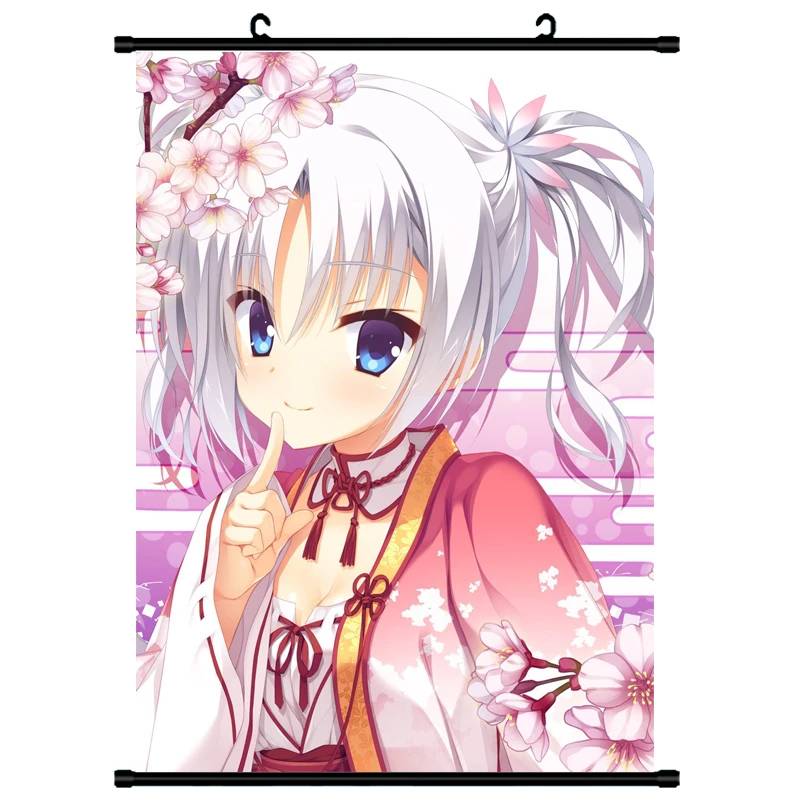 Anime GALGAME printed Wall Scroll Poster Fabric Home Decor wall scroll painting Home Decor 40*60cm 15.7"x23.6"Fashion Festival