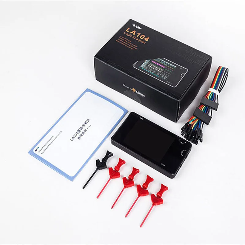 Цифровой логический анализатор LA104 USB Mini 4 канала 100 МГц максимальная частота дискретизации Встроенный 8 Мб флэш-накопитель 2," осциллограф